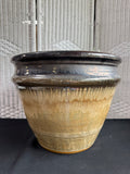 XL Drip Glazed Pottery Planter