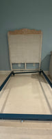 Pier 1 Pair of Twin Headboards with Metal Bed Frames