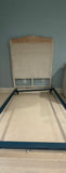Pier 1 Pair of Twin Headboards with Metal Bed Frames
