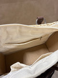Seagrass Woven Handbag With Brown Accents (A)