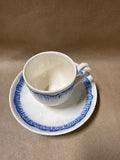 Hartley Greens Shell Blue Teacup & Saucer Set // 4 Available// PRICED INDIVIDUALLY AT $45 EACH