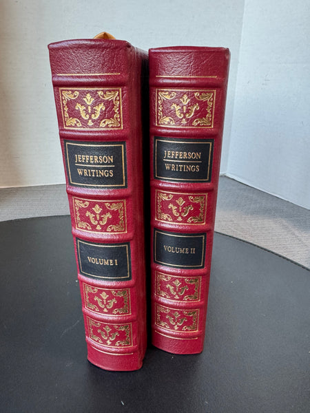 2-Volume Set of Jefferson Writings Easton Press Collector’s Edition Leather Bound Hardcover Books