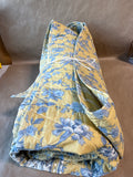 Williams Sonoma Blue And Yellow Floral Outdoor Blanket