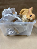 Set Of 3 Resin Rabbits
