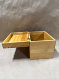 (A) Wooden Index Card Box Holder