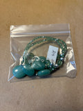 Green Beaded Necklace & Earring Set