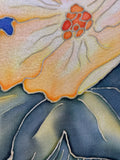 Bouquet Painting on Silk - Signed Gail C. 1989