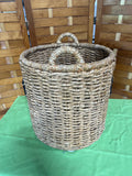 Large Round Storage Basket with 2 Side Handles