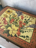 Vintage Bakelite Floral Jewelry or Keepsake Box