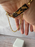 Spanish Toledo Damascene Vintage Gold Tone Bracelet