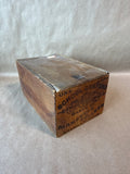 School Crayons Wooden Vintage Storage Box