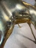 Solid Brass Vintage Doe Statues - Pair