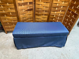 Blue Upholstered Bench