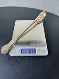 Pair of Duhme Sterling Silver Slim Serving Flatware