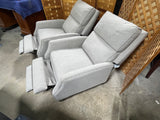 Haining High Point Furniture Co. Ltd. Pair of Gray Reclining Chairs ***HEAVY ITEM***READ DETAILS ON PICK UP POLICY***