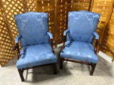 Southwood Pair of Blue Upholstered Arm Chairs