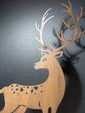 Tall Metal Cut-Out Deer