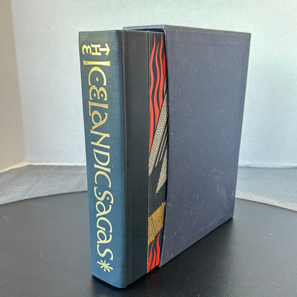 The Icelandic Sagas by Magnus Magnussen Illustrated 1996 Folio Society Hardcover Book in Slipcase