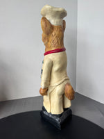 Resin Cat Chef Statue