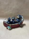 Bears In Canoe With Box