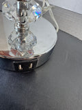 Boncoo Crystal Look 3-Way Touch Lamp with USB Ports (WORKS)