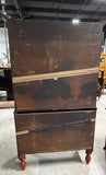 Antique Two Piece Butler's Desk/Drop Front Secretary***HEAVY ITEM***