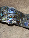 Sterling Bracelet with Abalone Inlay - AS IS