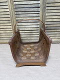 Woven Wooden Magazine Log Holder