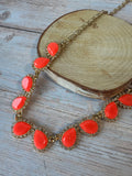 Kate Spade New York Coral Balloon Bouquet Necklace