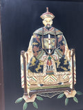 Asian Emperor & Empress Relief Art Pair