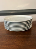 Crate&Barrel 11 1/2" White Dinner Plates, Set of 8