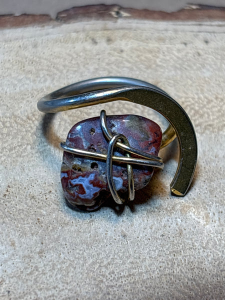 Wrapped Stone Ring - SIZE 6