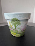 Hand Painted Silma Italian Terracotta Flower Pot