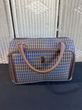 (B) London Fog Kensington Plaid Collection Cabin Bag