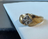 10K & 14K Gold Diamond Ring SIZE 9.5