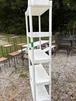5 Tier White Plastic Garage Shelving Unit