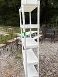 5 Tier White Plastic Garage Shelving Unit