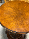 Ethan Allen Round Pedestal Table with Pineapple Base
