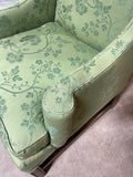 Green Upholstered Wingback Chair
