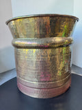 XL India Vintage Hammered Brass Planter