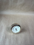 Small Round Silver Desk Clock - Not Tested