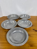 Wilton Pewter Columbia PA Bowls - Set Of 5 (C)