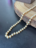 Champagne Faux Pearl Vintage Beaded Necklace