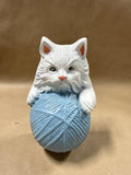Cat With Ball Of Yarn Door Stopper