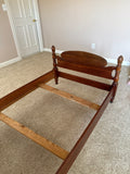 Twin Bed, with Rails and Slats