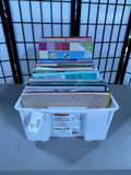 Bin of Crafting Paper/Card Stock (C) 20+ Packs of Paper