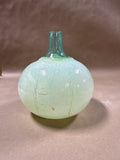 Textured Green Glass Vase