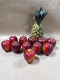 Artificial Apples And Pineapple - 12 Pieces