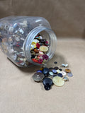 Jar Half Full Of Buttons