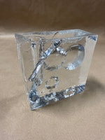 Pukeberg Sweden Clear Art Glass Bud Stem Vase Uno Westerburg READ DESCRIPTION